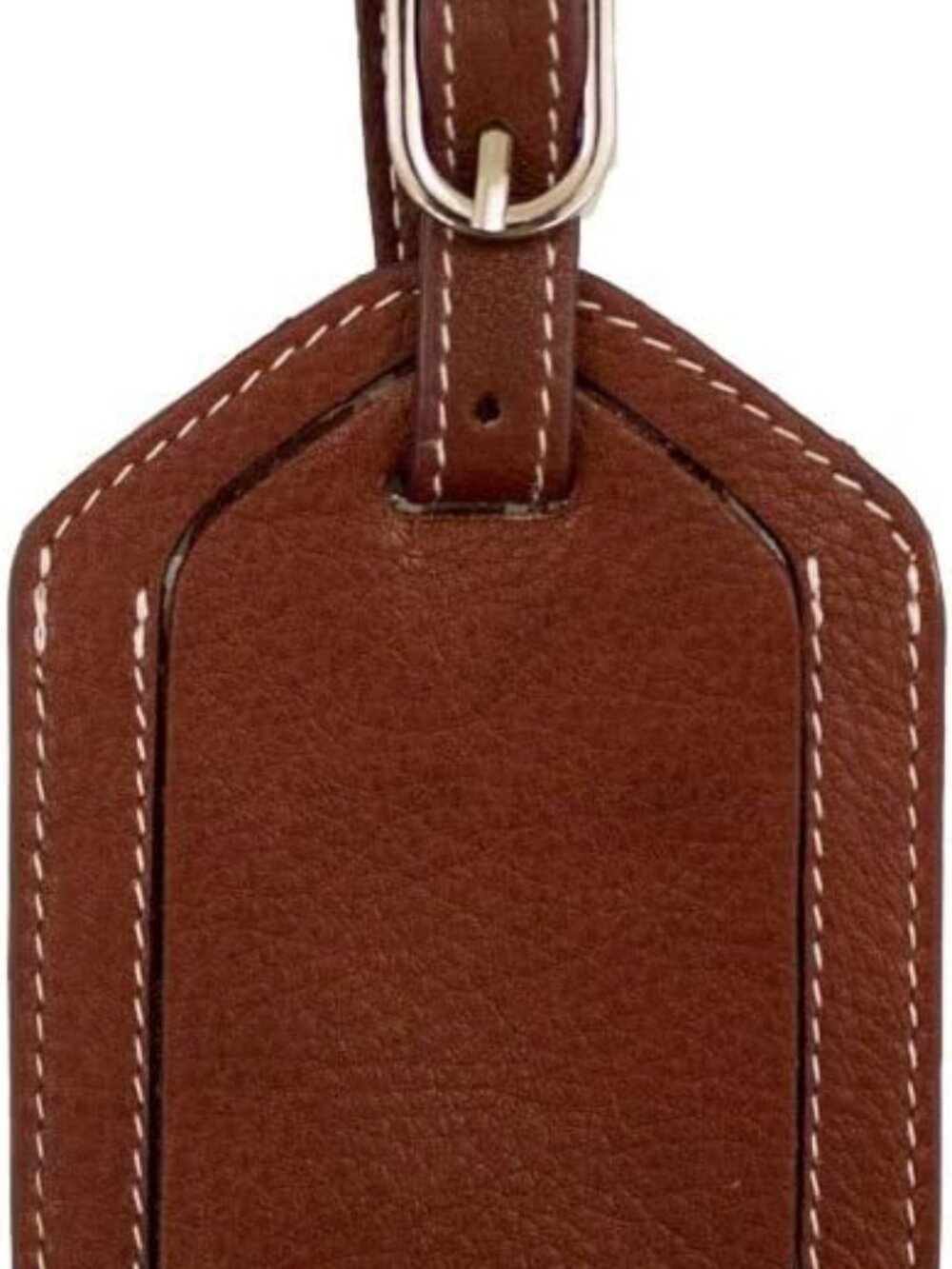 DJNY Genuine Leather Luggage Tag (set of 3) Redwood Color